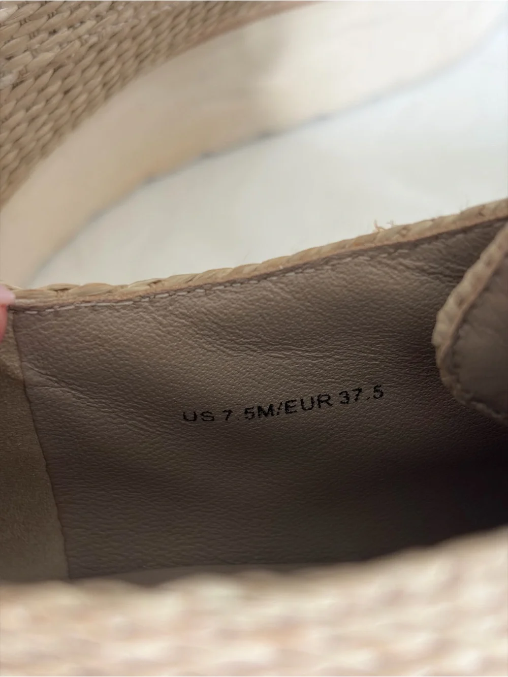 Vince Natural Beige Woven Espadrille Lace-Up Platforms